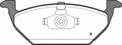 OPEN PARTS bpa063300 -  Комплект тормозных колодок, дисковый тормоз